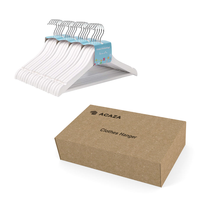 ACAZA Kinder Kledinghanger Wit - 20 st.