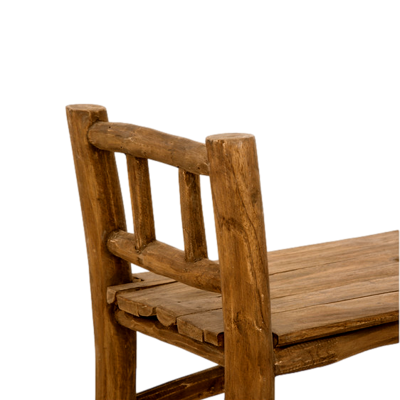 HSM - Decoratieve Bank Pank - 80x30x64 - Antiek - Teak