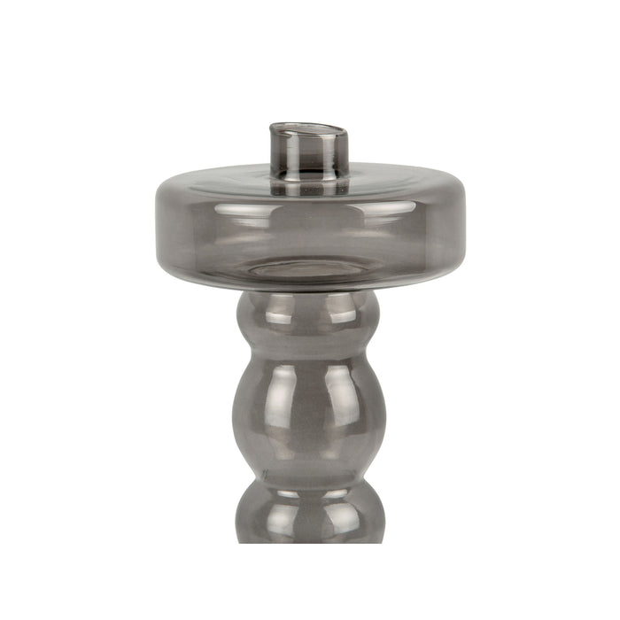 present time - Candle holder Pawn glass XL black