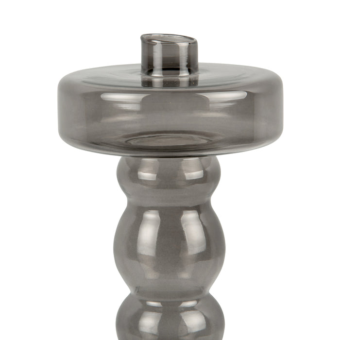 present time - Candle holder Pawn glass XL black