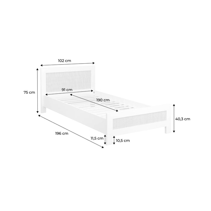 sweeek - Kinderbed, L196 x B102 x H75cm