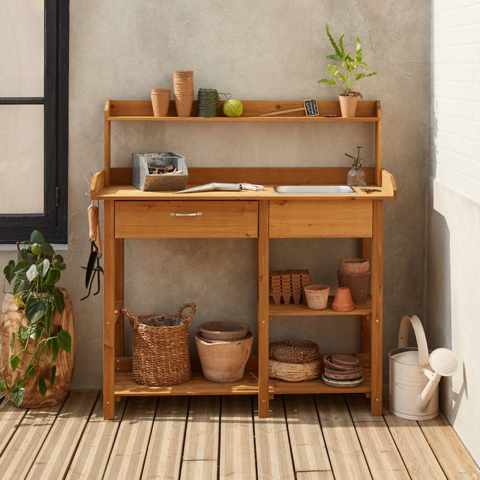 sweeek - Houten pottafel