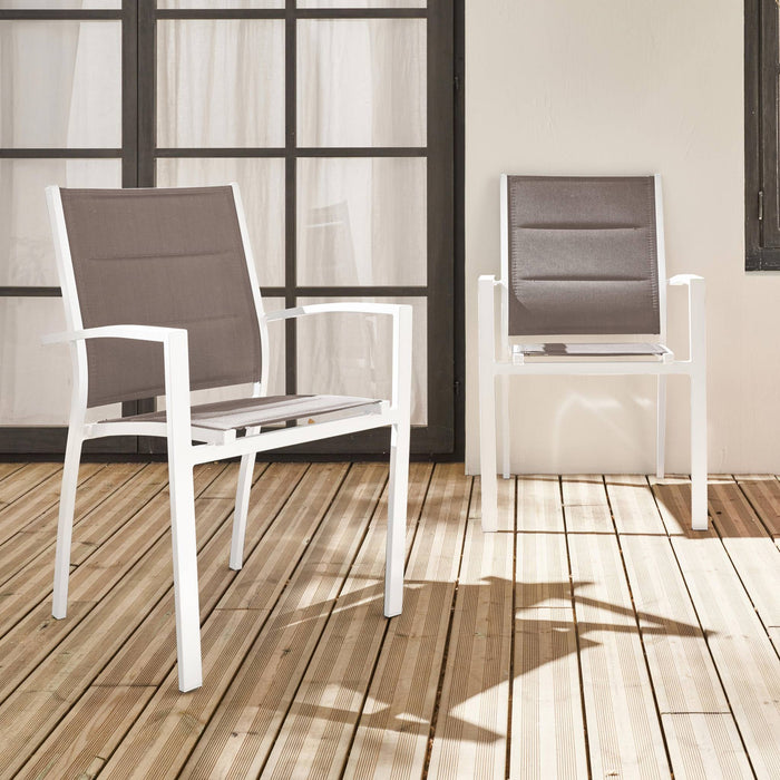 sweeek - Set aluminium tuin armstoelen