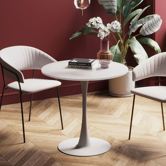 Kare Design Schickeria Ronde Bistrotafel - 80 X 74 Cm - Wit