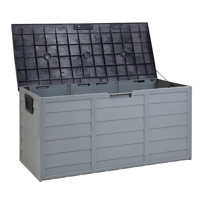 Beliani - LOCARNO - Kussenbox - Grijs - 112 cm - Synthetisch materiaal