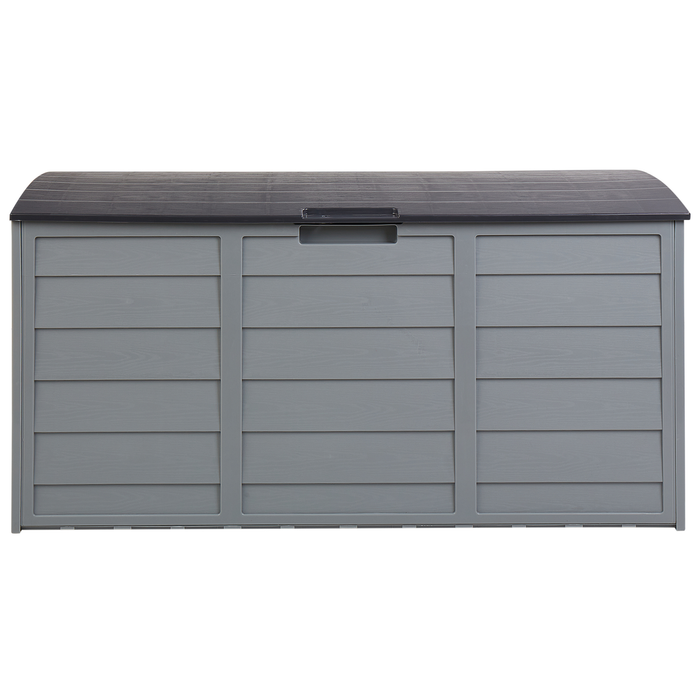 Beliani - LOCARNO - Kussenbox - Grijs - 112 cm - Synthetisch materiaal