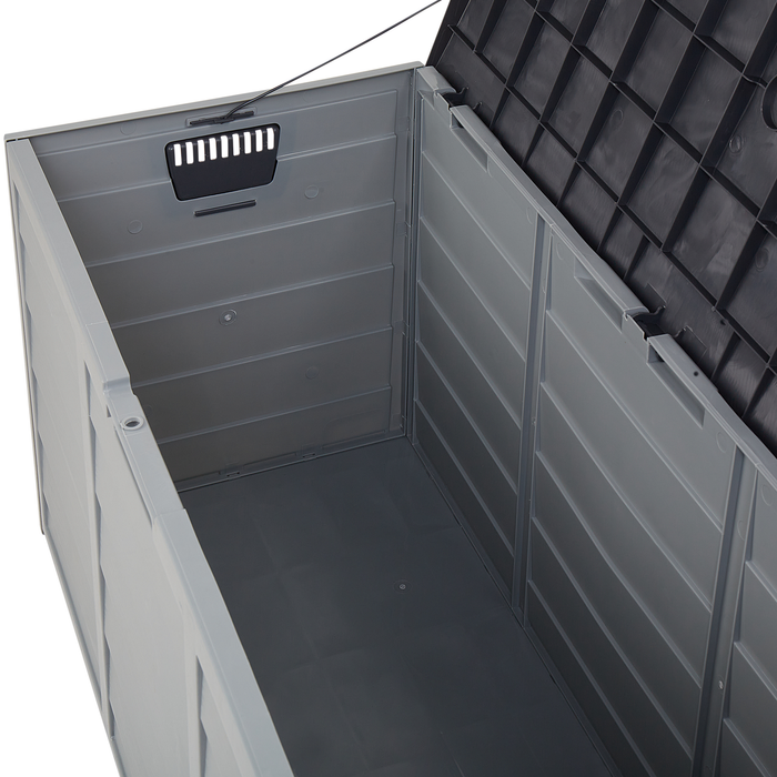 Beliani - LOCARNO - Kussenbox - Grijs - 112 cm - Synthetisch materiaal