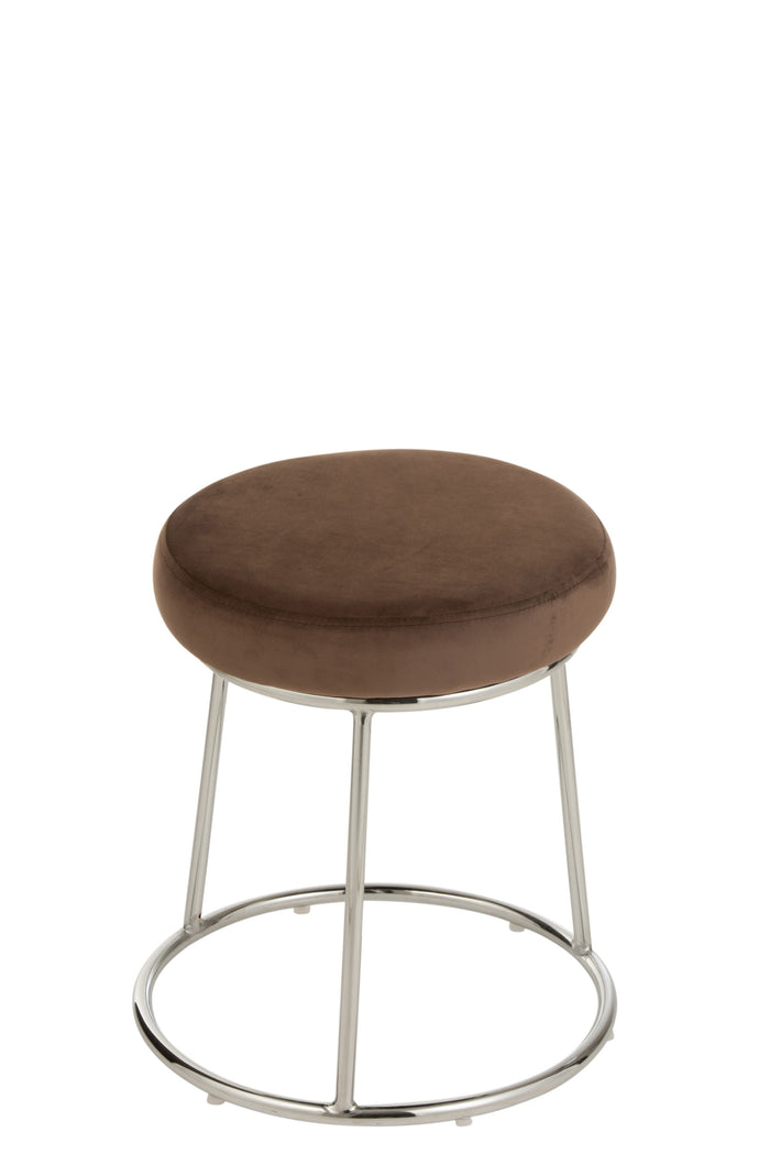 Zitting | Textiel | Bruin | 34x34x (h)7.5 Cm