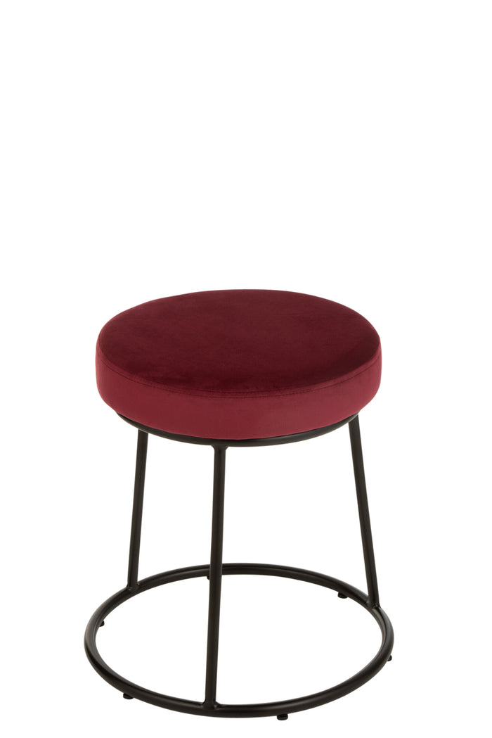 Zitting | Textiel | Rood | 34x34x (h)7.5 Cm