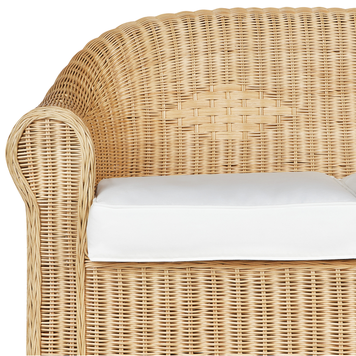 Beliani - LIVADEIA - 3-zits tuinbank - Natuurlijk - Rotan