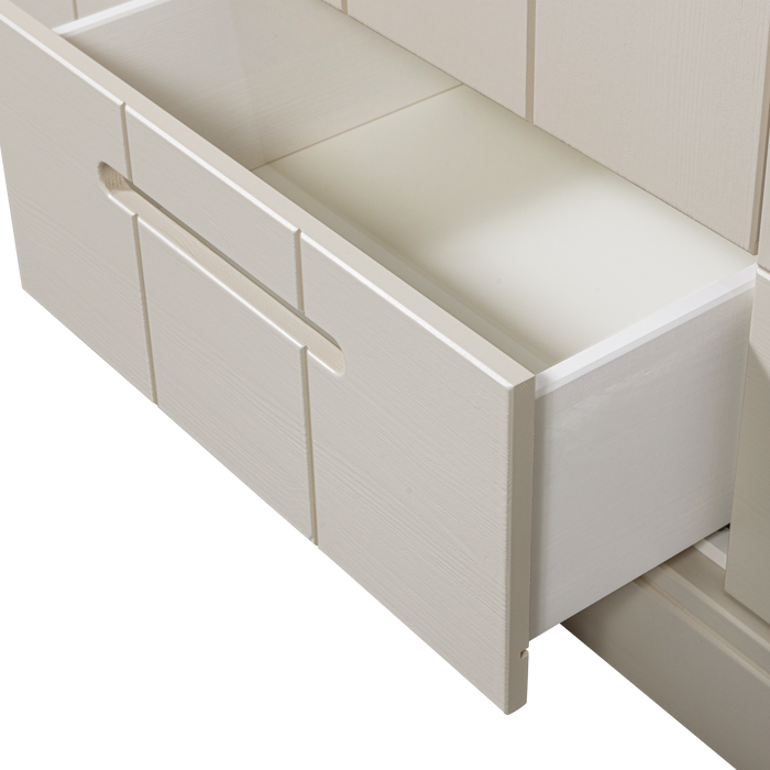 WOOOD Connect Kledingkast H 195 x B 140 x D 53 cm - Lades, Planken en Roede - Dust