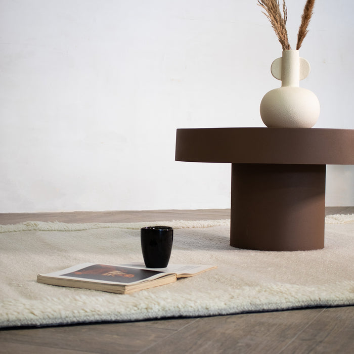 Giga Meubel - Vloerkleed Rechthoek - Beige Wol - 160x230x2cm - Norah