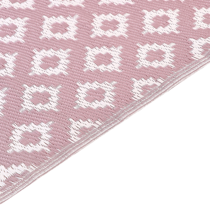 Beliani - THANE - Outdoor kleed - Roze - 120 x 180 cm - Polypropyleen