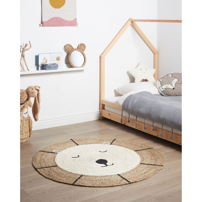 Beliani - KOVU - Vloerkleed - Lichtbeige - 120 cm - Jute