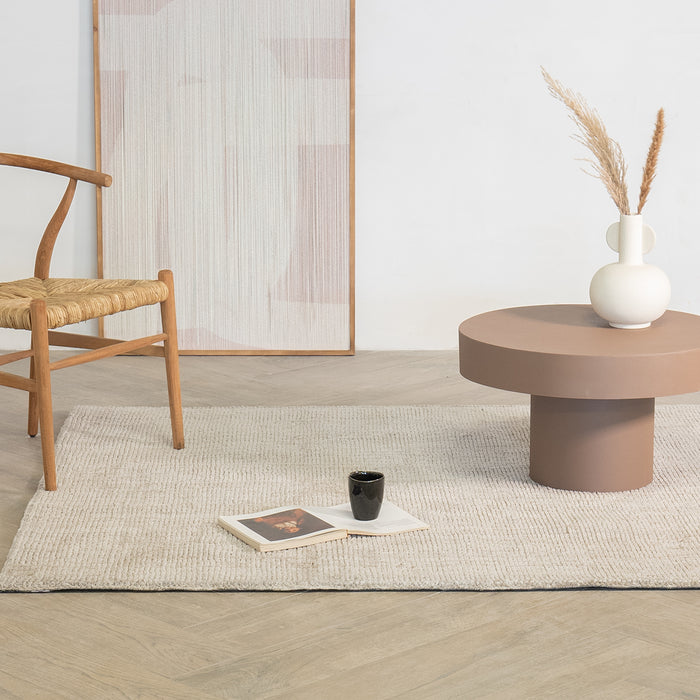 Giga Meubel - Vloerkleed Rechthoek - Greige Wol - 160x230x2cm - Mies