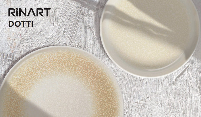 Rinart Diep bord - Dotti - Porselein - 25 cm (1200cc) - set van 6