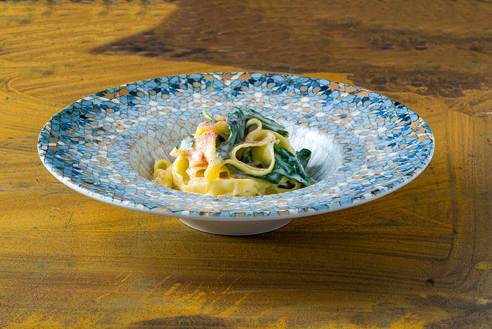 Bonna Pastabord - Luca Mosaic - Porselein - 28 cm (400cc) - set van 2