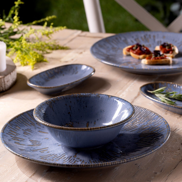 Bonna Serveerschaal - Sky Snell - Porselein - 24x14 cm - set van 2