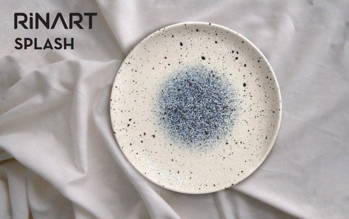 Rinart Diep bord - Splash - Porselein - 25 cm (1200cc) - set van 6