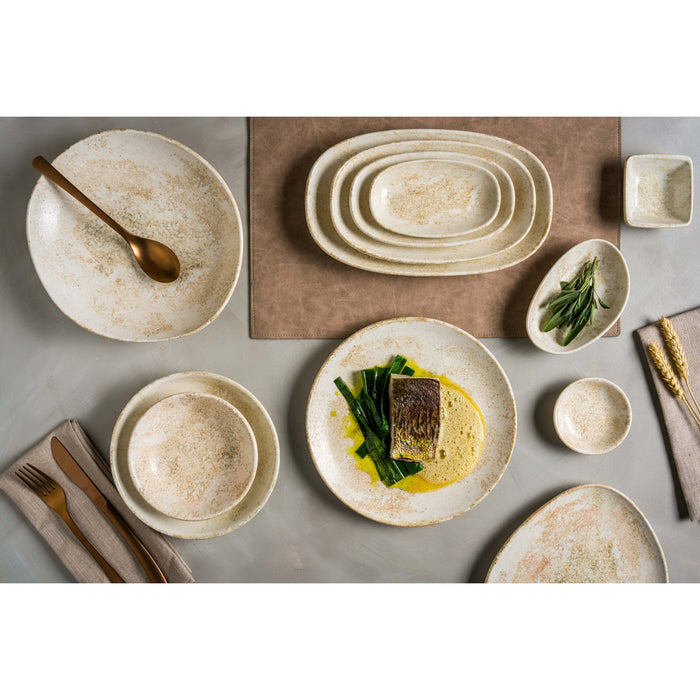 Bonna Pastabord - Nacrous - Porselein - 27 cm (450cc) - set van 2