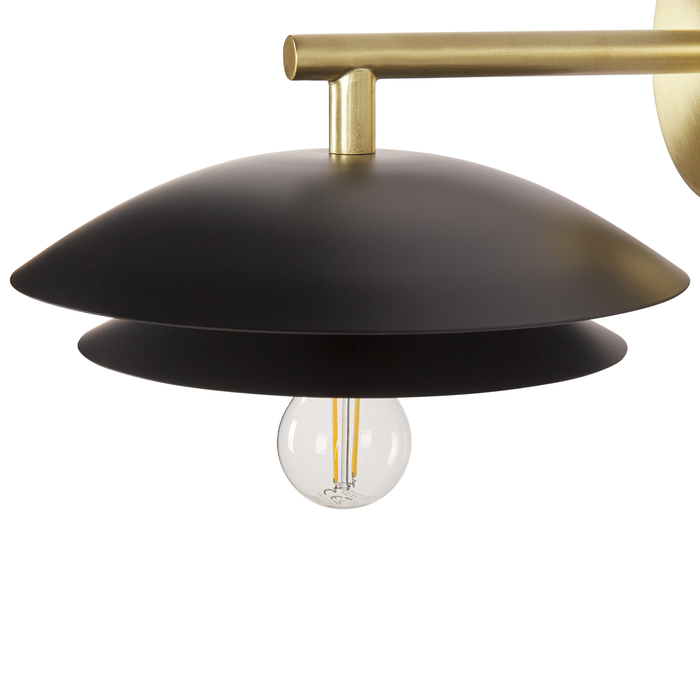 Beliani - LASOLO - Wandlamp - Zwart - Metaal