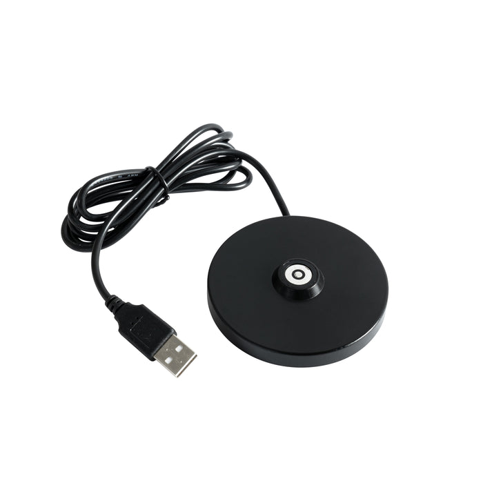 QAZQA Tafellamp mushroom zwart oplaadbaar incl. laadstation - Raika