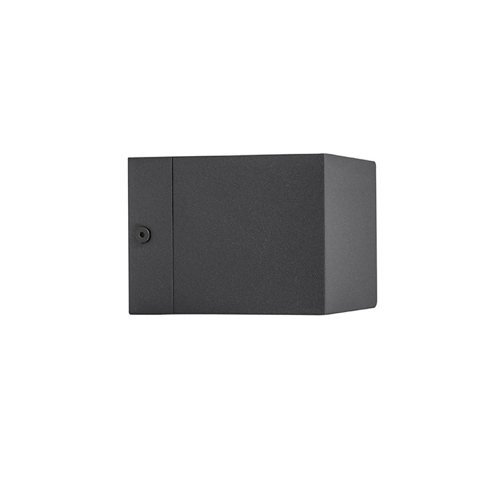 QAZQA Moderne wandlamp donkergrijs - Transfer