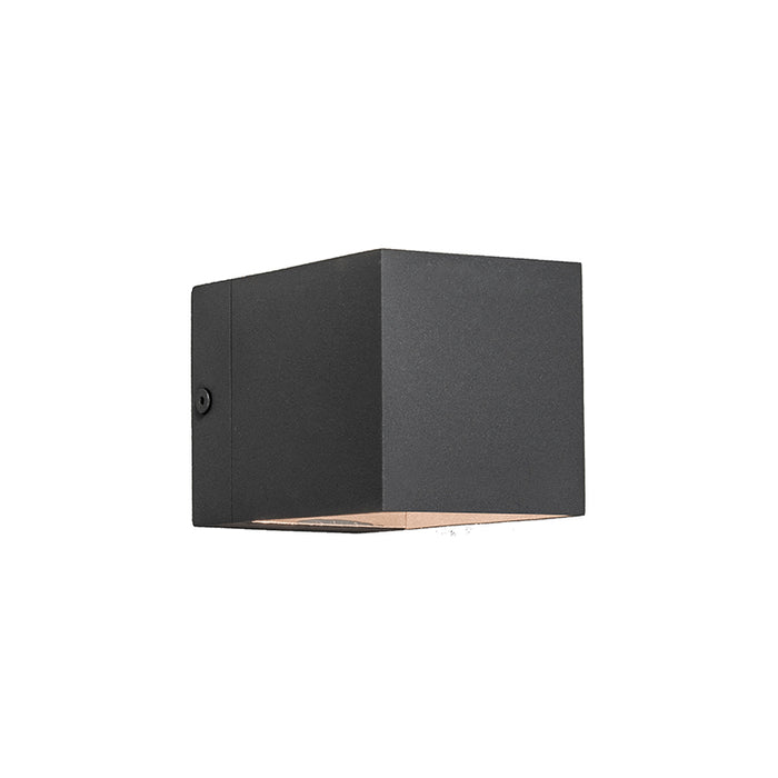 QAZQA Moderne wandlamp donkergrijs - Transfer