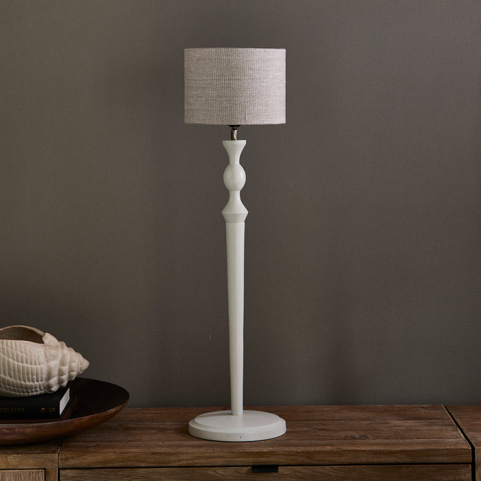 Riviera Maison Lampenkap Beige - Cylinder - Linnen (ØxH) 30x20