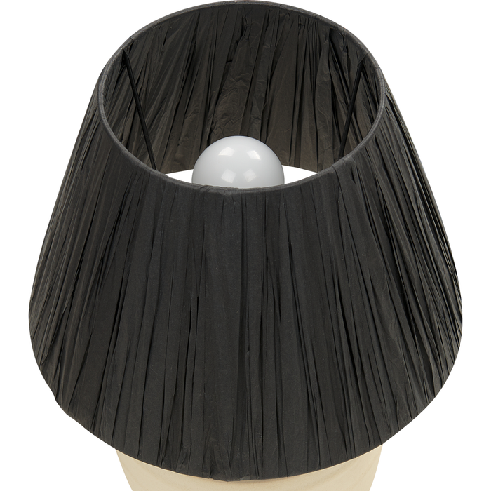 Beliani - TIGRE - Tafelllamp - Beige|Zwart - Keramiek