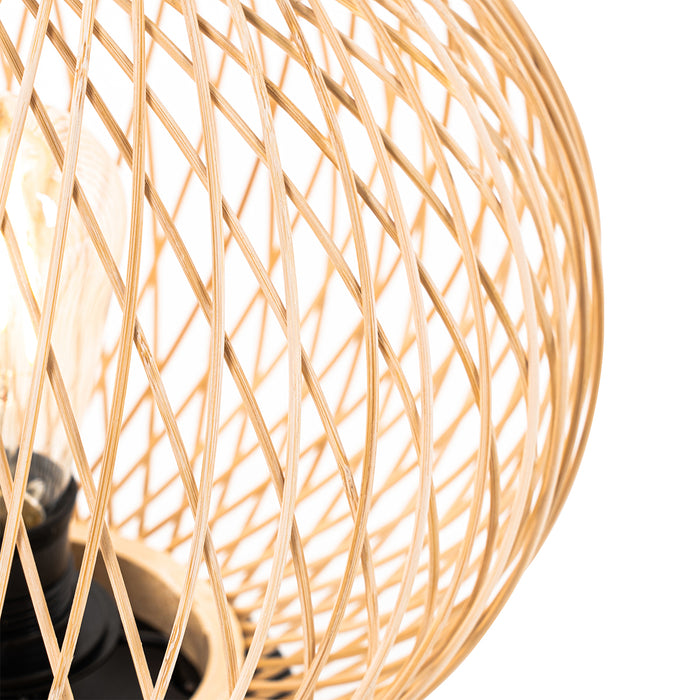 QAZQA Landelijke buiten tafellamp rotan - Calamus