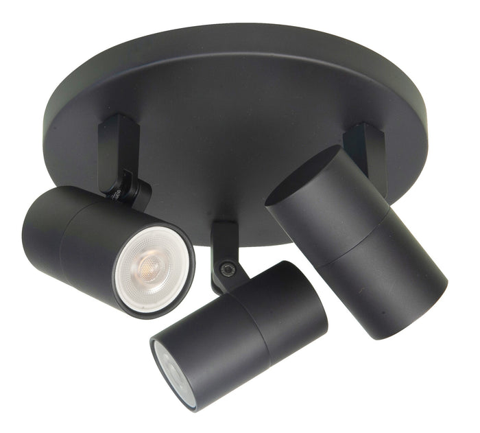 Highlight Spot Piccolo Zwart GU10 mini 35mm 3-Lichts Ø 17cm