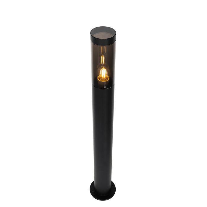 QAZQA Moderne buitenlamp paal zwart 110 cm IP44 - Rox