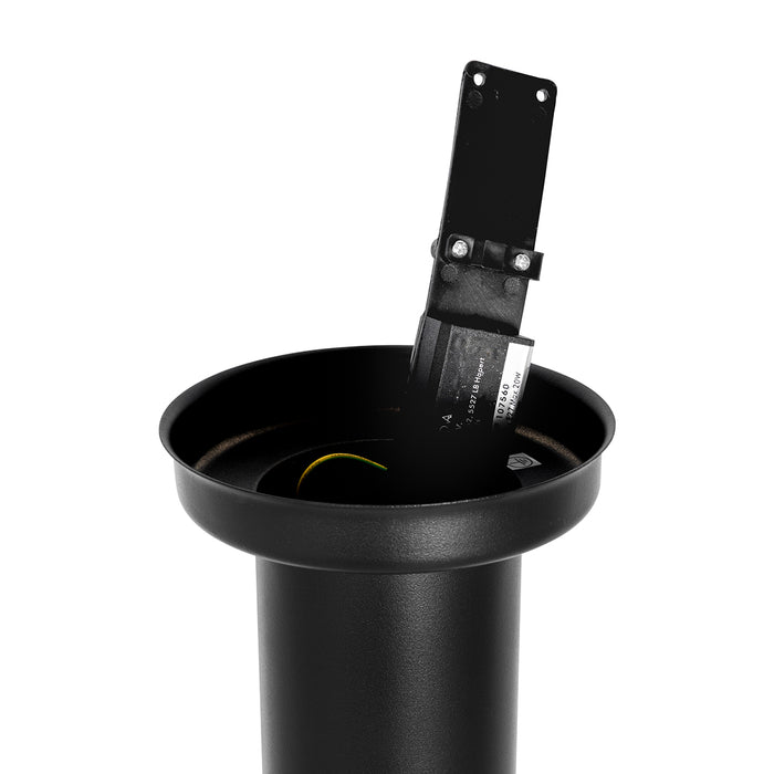 QAZQA Moderne buitenlamp paal zwart 110 cm IP44 - Rox