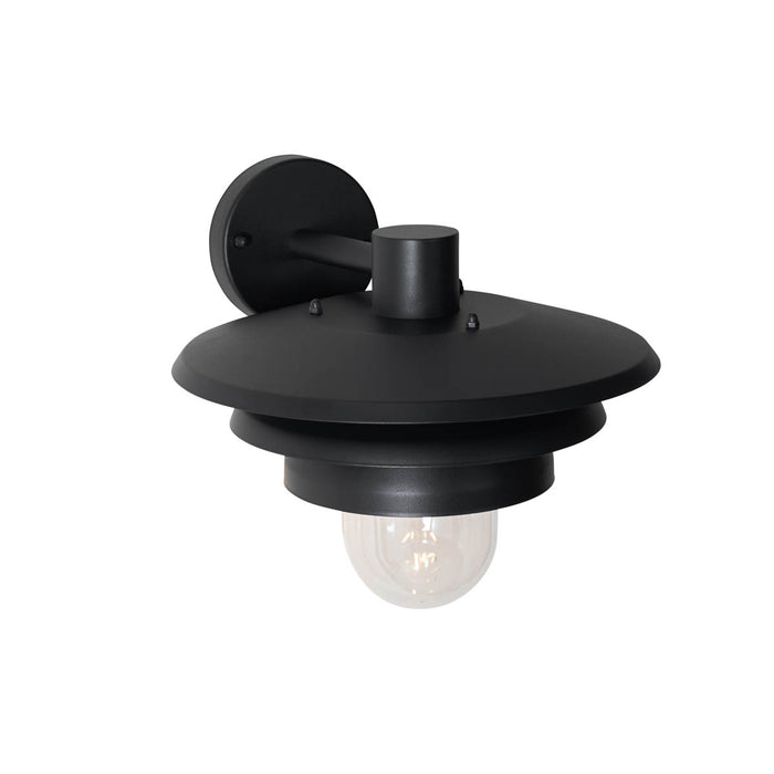 QAZQA Design buiten wandlamp zwart IP44 - Morty