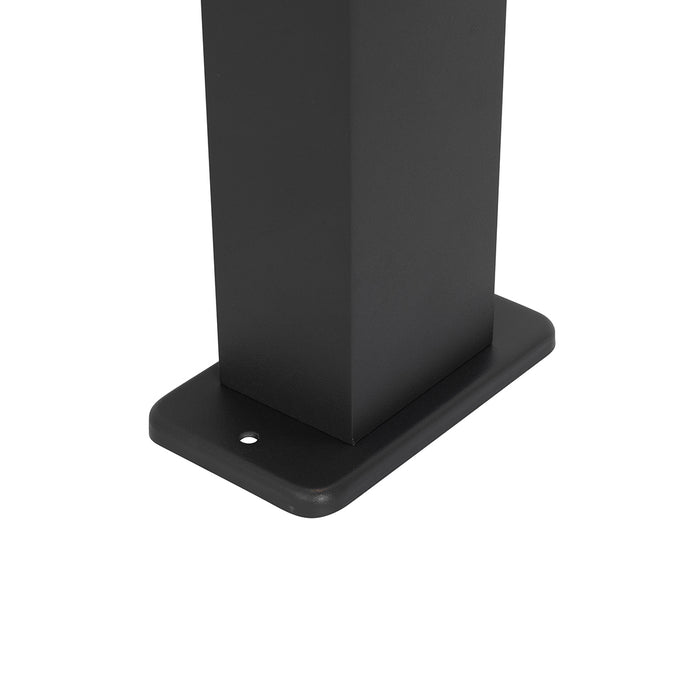 QAZQA Industriële staande buitenlamp donkergrijs 80 cm IP44 - Baleno