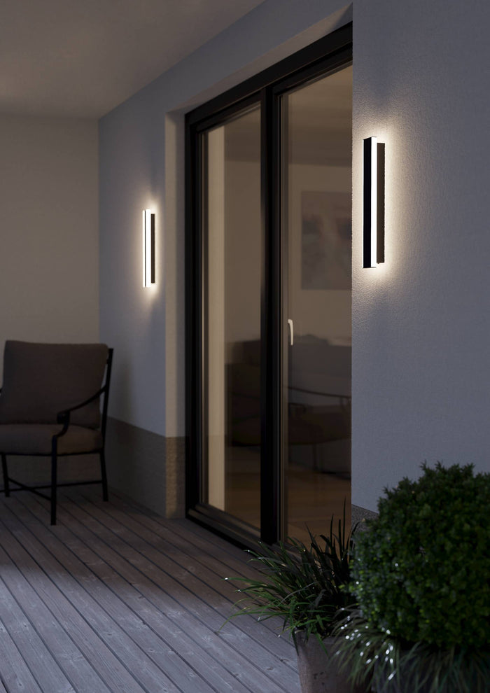 EGLO Neviano Wandlamp - LED - 38 cm - Zwart|Wit