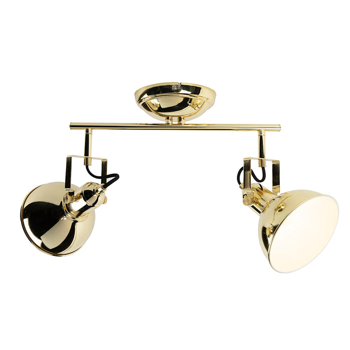 QAZQA Art Deco plafondspot goud 2-lichts - Tommy
