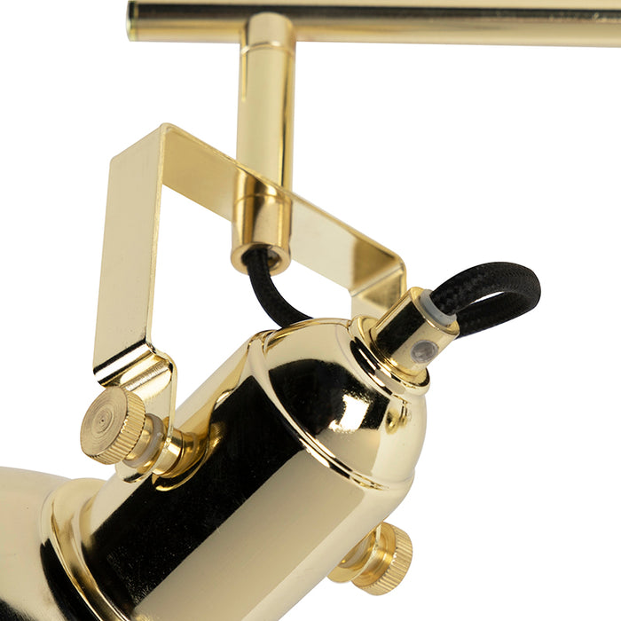 QAZQA Art Deco plafondspot goud 2-lichts - Tommy