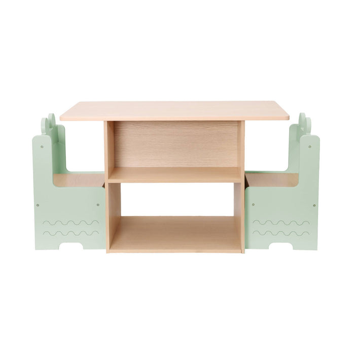 sweeek - Kindertafel + 2 stoelen, met planken