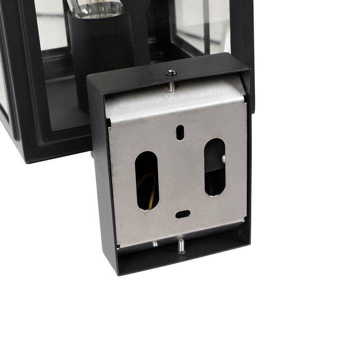 QAZQA Klassieke buiten wandlamp zwart IP44 - Dover