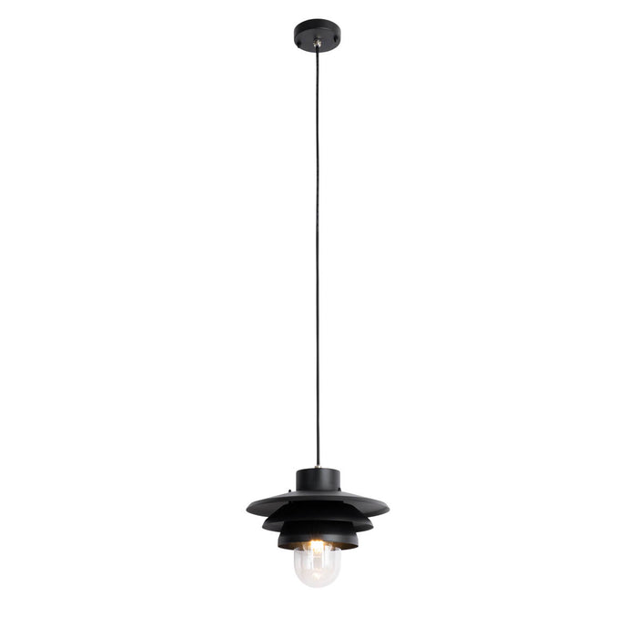QAZQA Design buiten hanglamp zwart IP44 - Morty