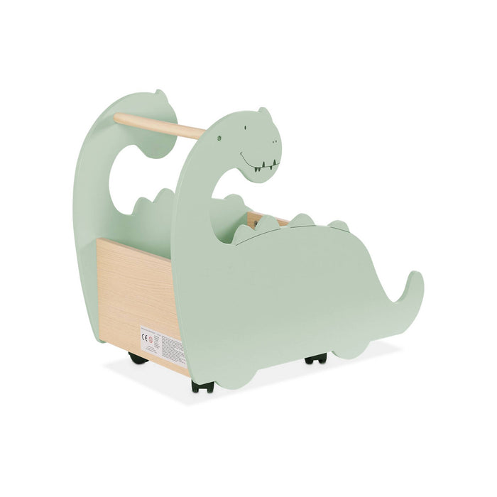 sweeek - Speelgoedkist met wielen, dinosauruslooprek voor kinderen
