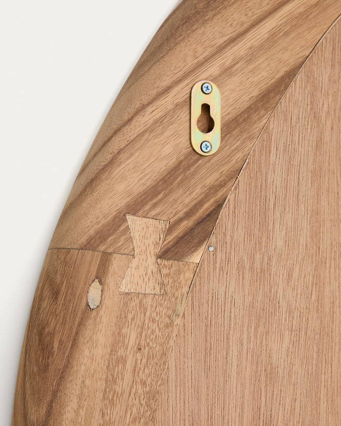 Kave Home - Spiegel Selem van mungur hout met natuurlijke afwerking 60