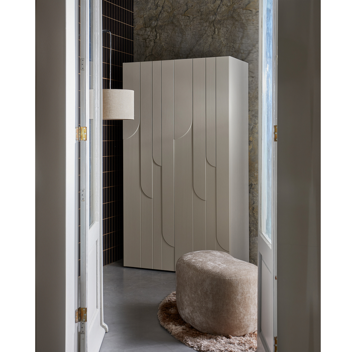 WOOOD Rain 2-deurs kledingkast - Grenen - Dust - 200x110x57