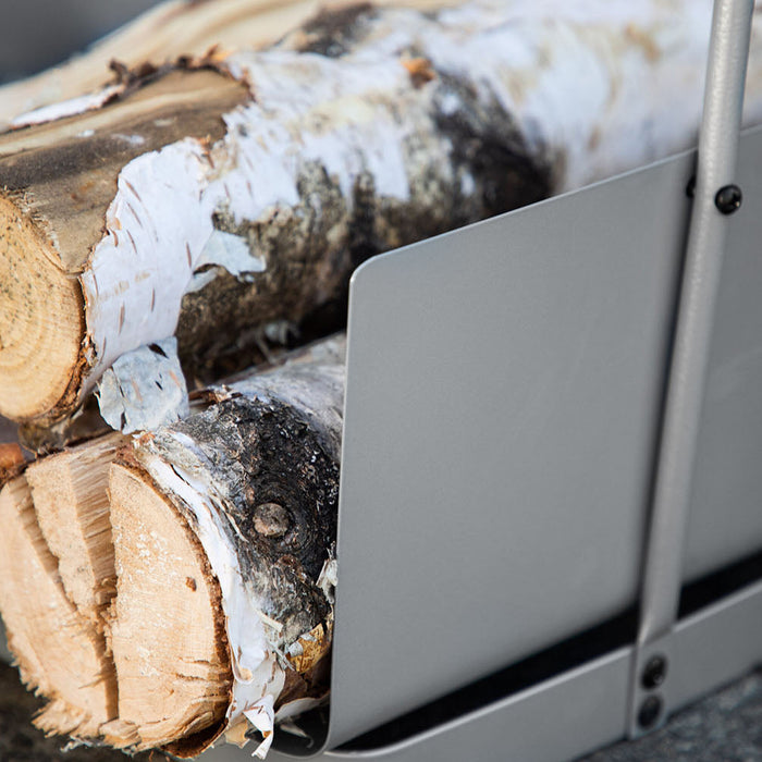 Rebellenclub Java Haardhout Houder - Zilver