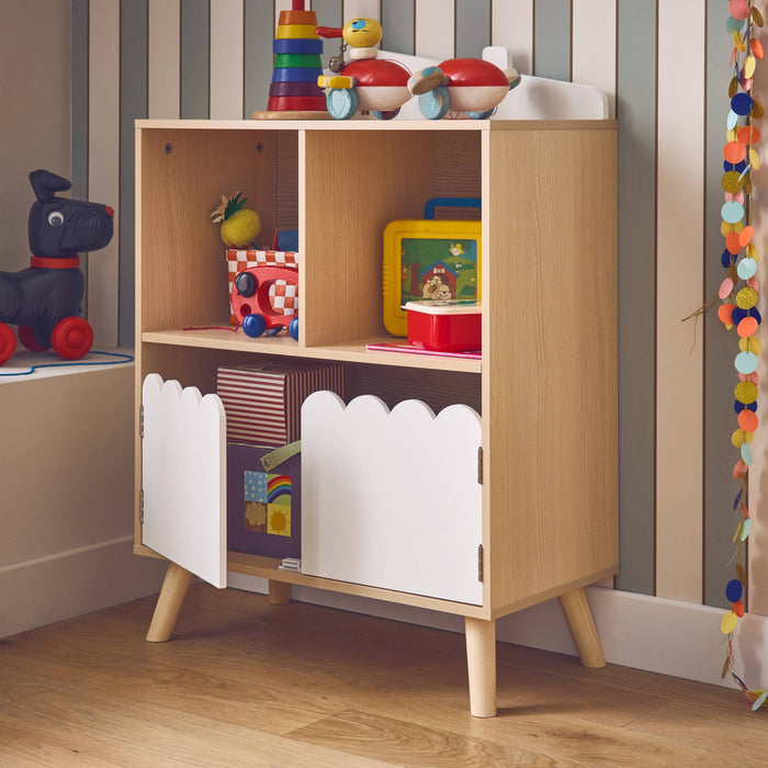 sweeek - Kinderboekenkast met 2 planken en 2 deuren