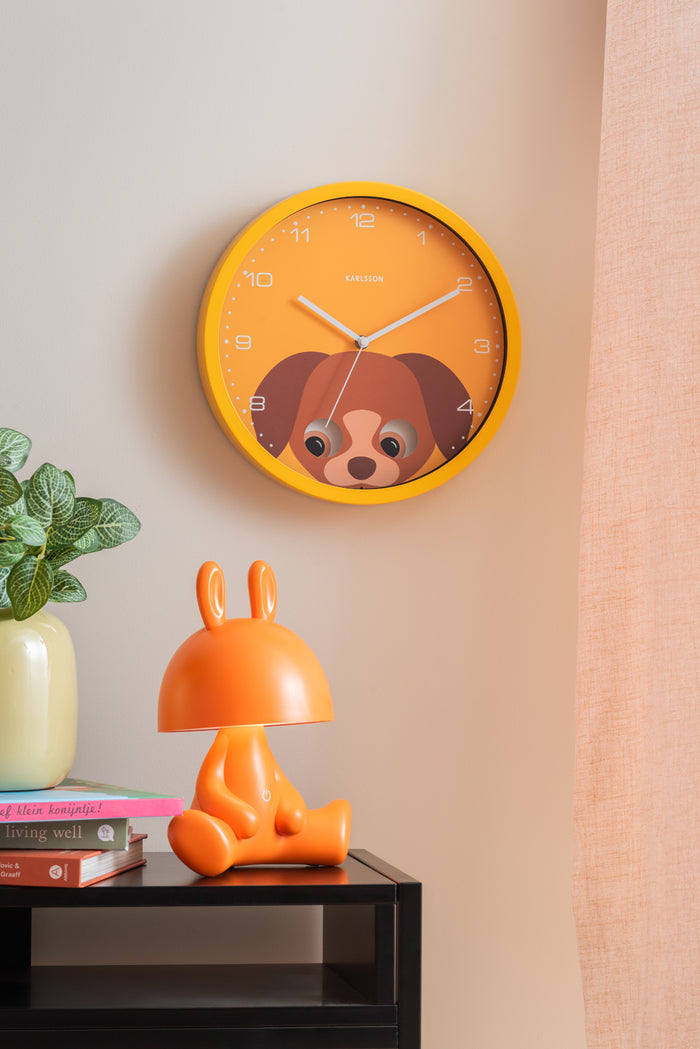 Karlsson - Wall Clock Peekaboo Dog