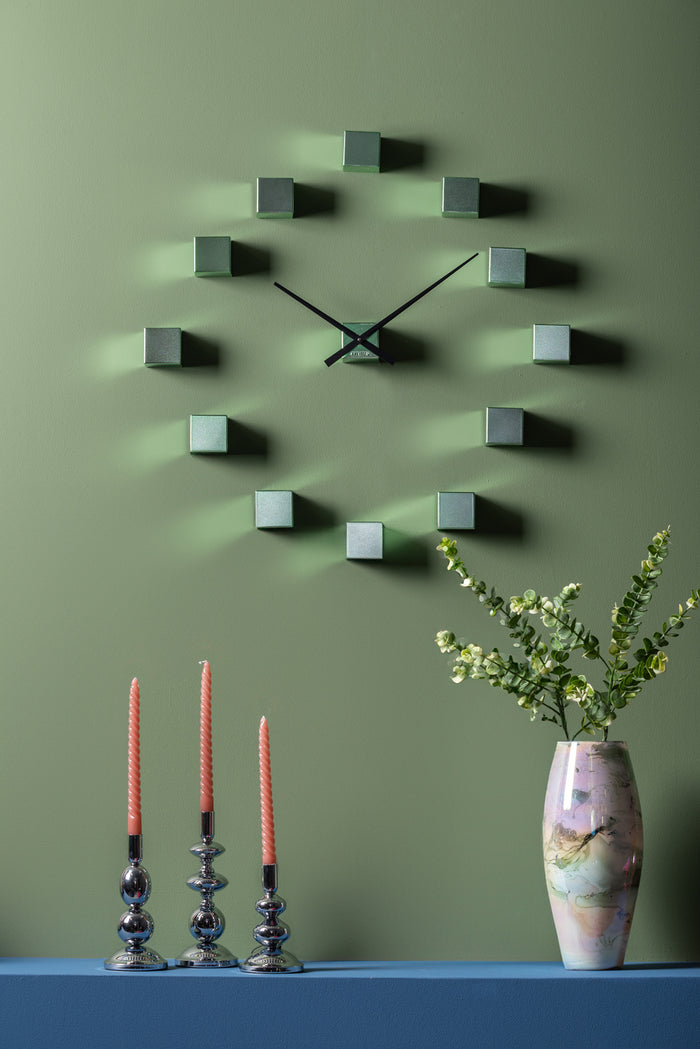 Karlsson - Wall Clock DIY Cubic Metallic
