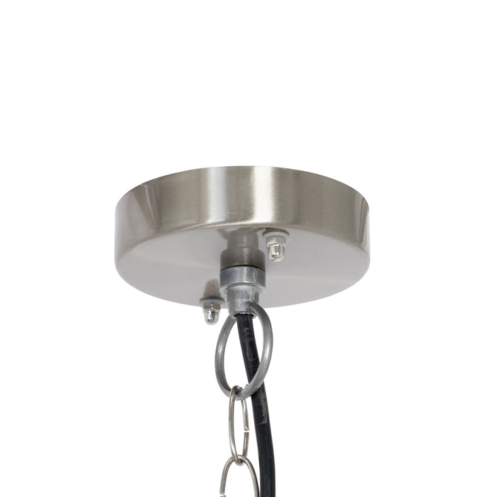 QAZQA Industriële hanglamp staal IP44 - Shell